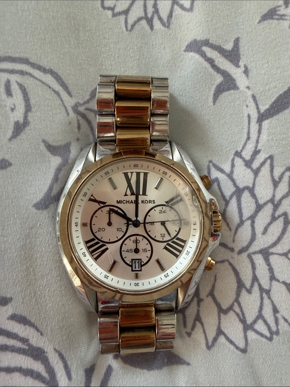 Michael Kors Two-Tone Gold and Silver Women's Bracelet Watch